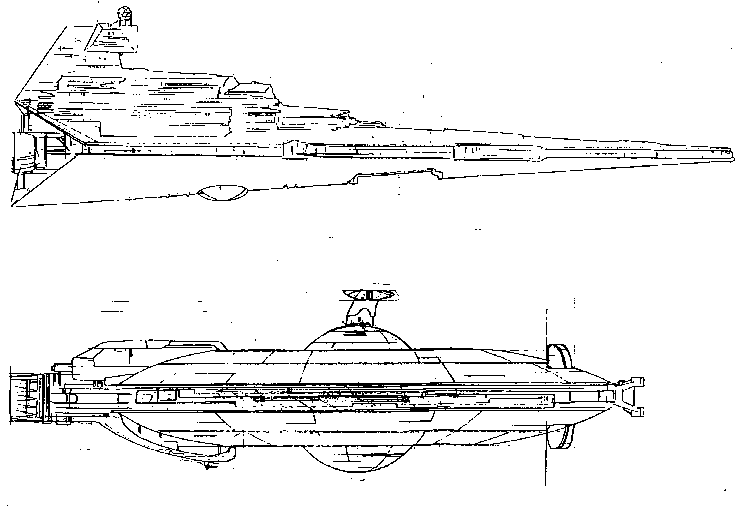 Victory Class Star Destroyer and Federation Battleship